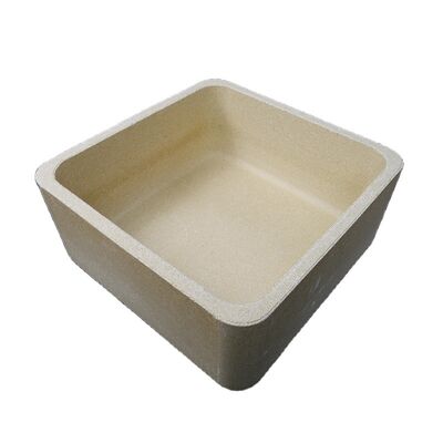 الكثافة الكبيرة من 0.6 إلى 1 غرام لكل سنتيمتر مكعب الطوب الحارق المقاوم للنيران الذي يقدم مقاومة عالية لدرجات الحرارة بشكل استثنائي للعمل الثقيل