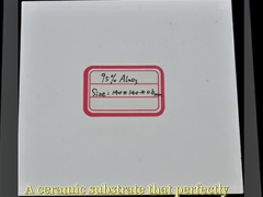 لوحة سيراميك الألومينا 99٪ مقاومة درجات الحرارة العالية 3000MPa قوة ضغط