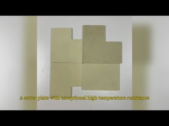 صناعة الصفراء أكسيد الزركونيوم الصفيحة السيراميكية مقاومة للارتداء مخصصة